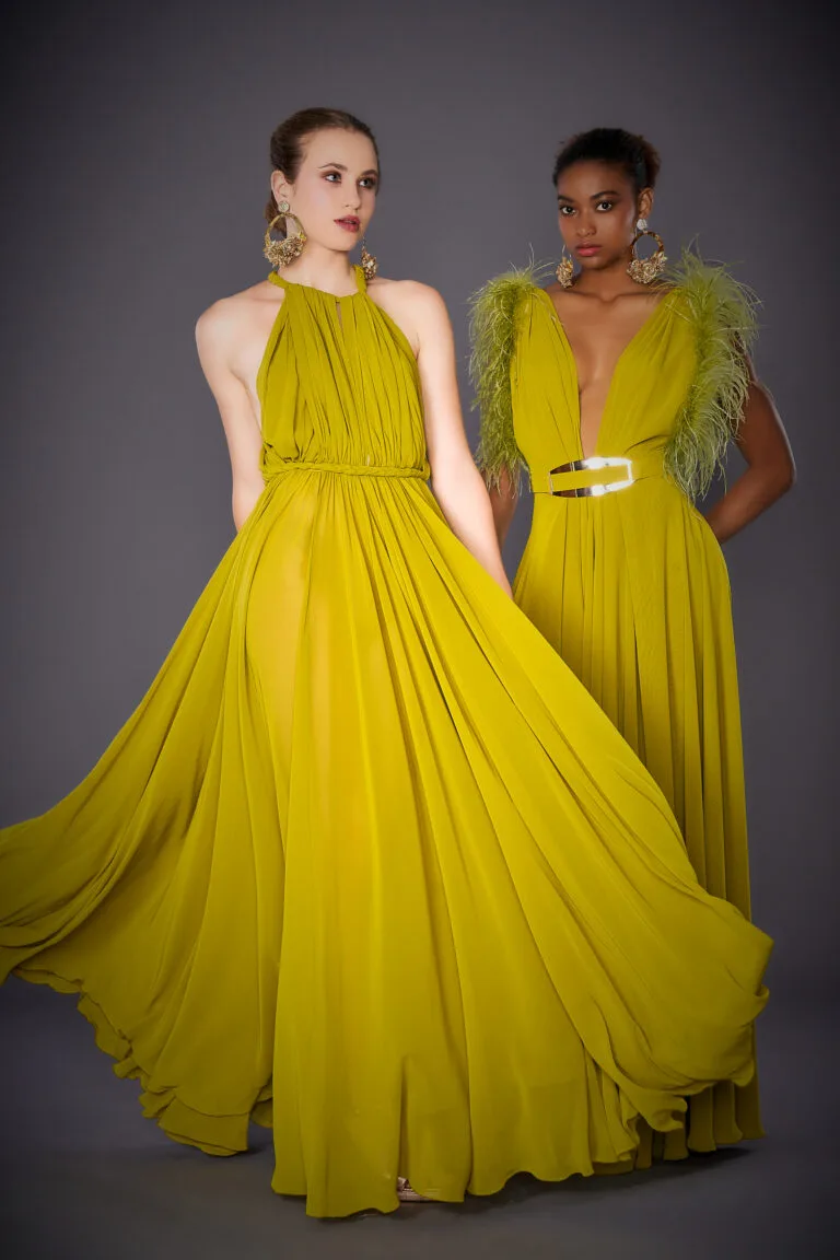 Vestido de fiesta Jose Fuentes – Icónic Fiesta – Modelo Vestido Naomi + Modelo Vestido Ozara