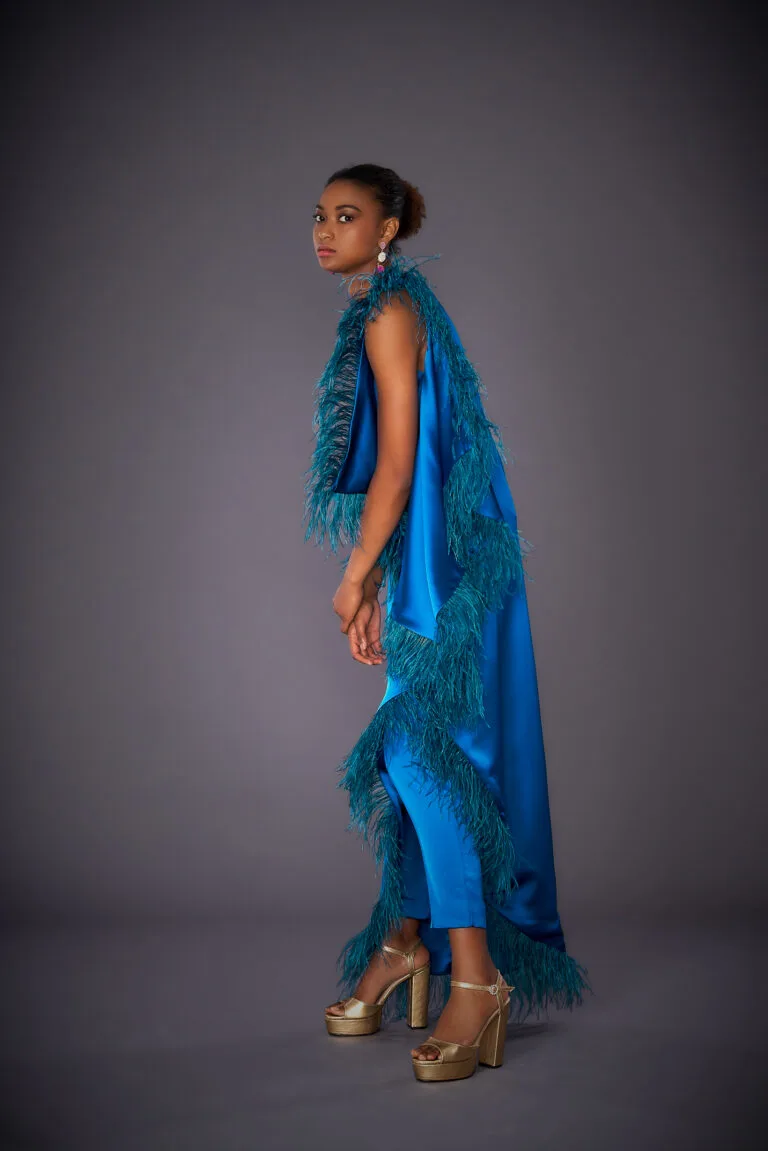 Vestido de fiesta Jose Fuentes – Icónic Fiesta – Túnica + Pantalón Dara