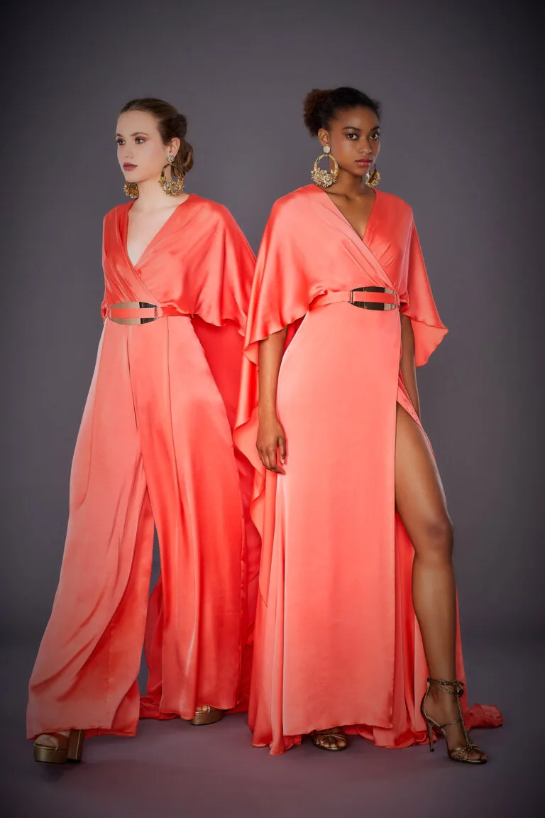 Vestido de fiesta Jose Fuentes – Icónic Fiesta – Mono Zakia + Kaftan Hannah